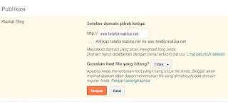 Cara Membuat dan Mengatur Subdomain Untuk Platform Blogger