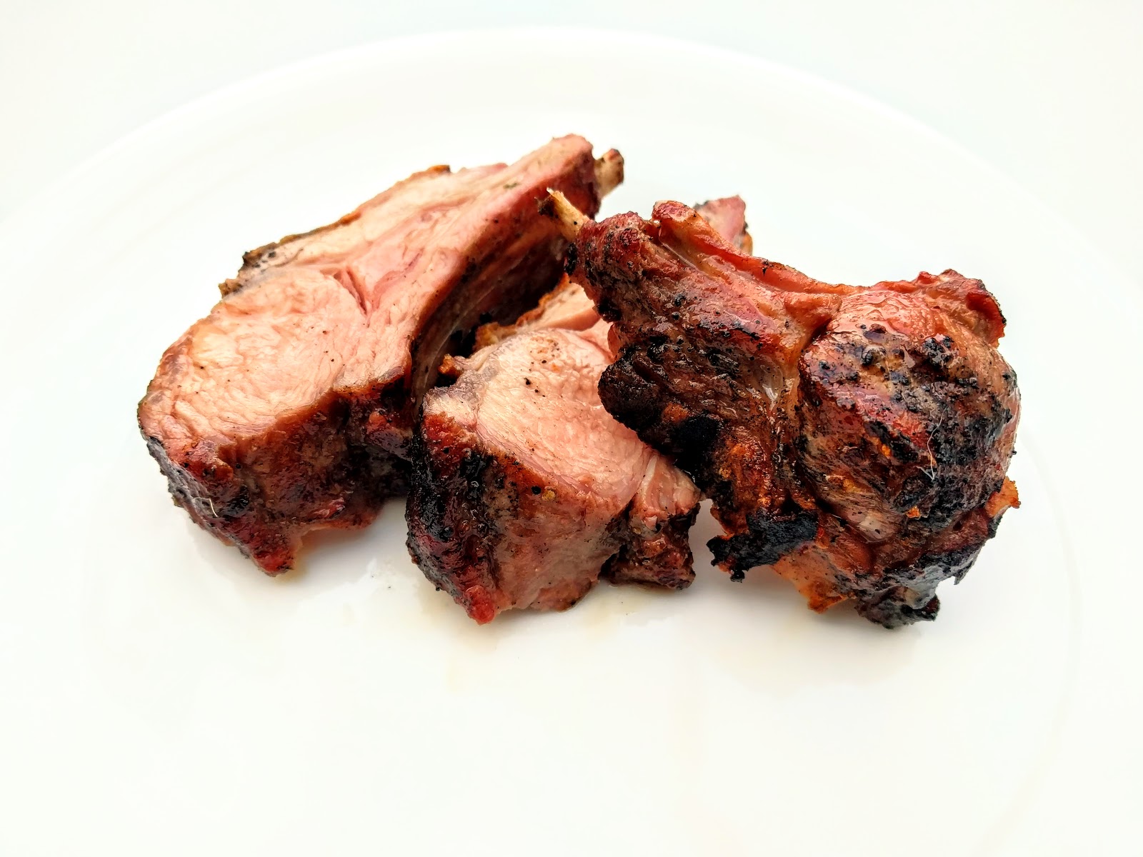 Grilled rack of kid goat and wild garlic pesto Kitchen Exile