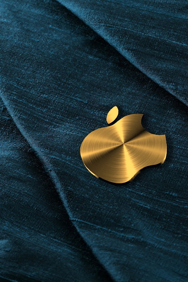   Gold Apple Logo   Android Best Wallpaper