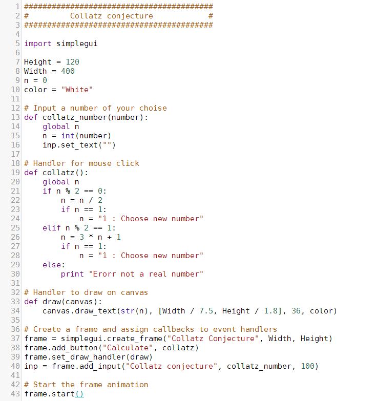 Sue`s Blog Spot: Collatz Conjecture In Python and ICE...