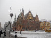 Rynek Breslau Schnee