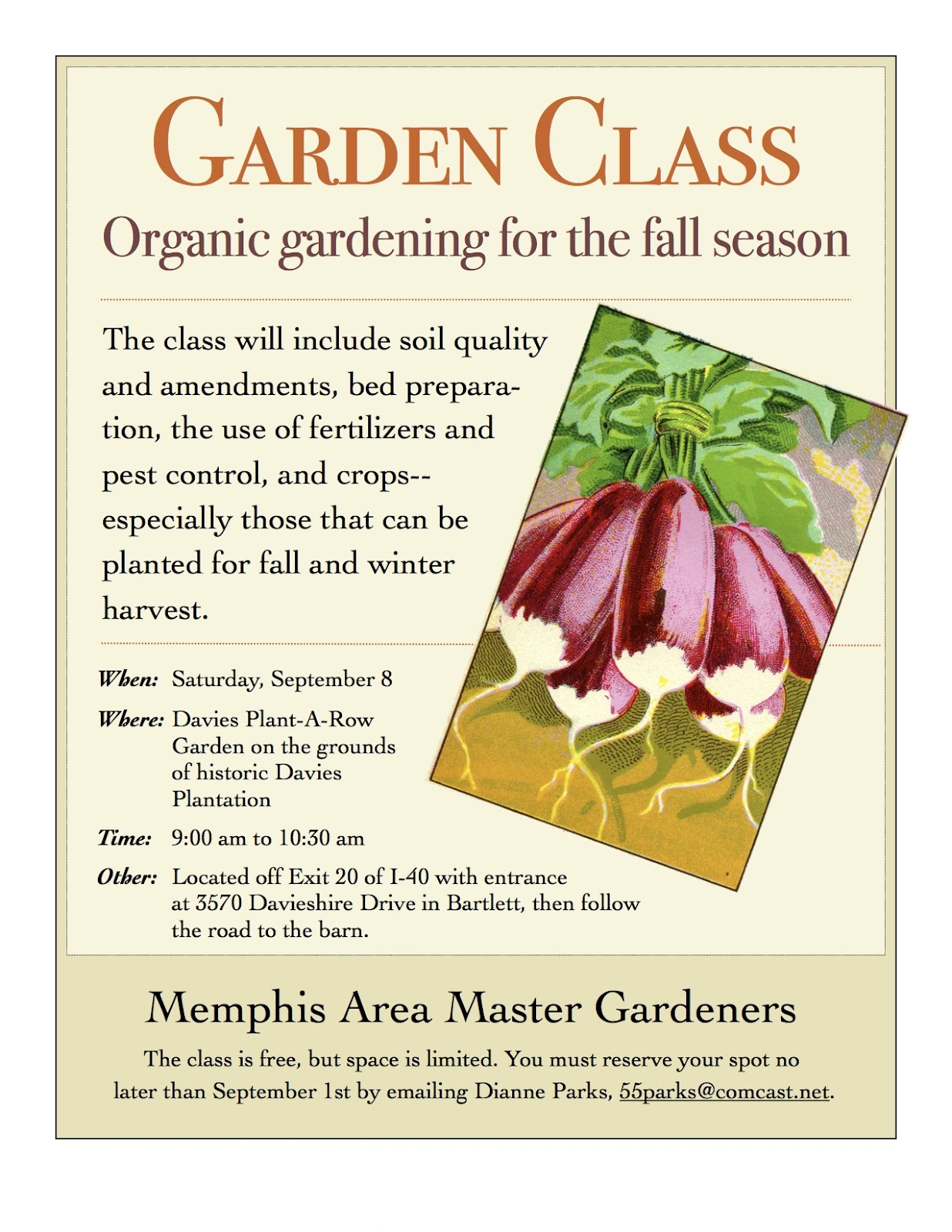 Garden Safety Poster