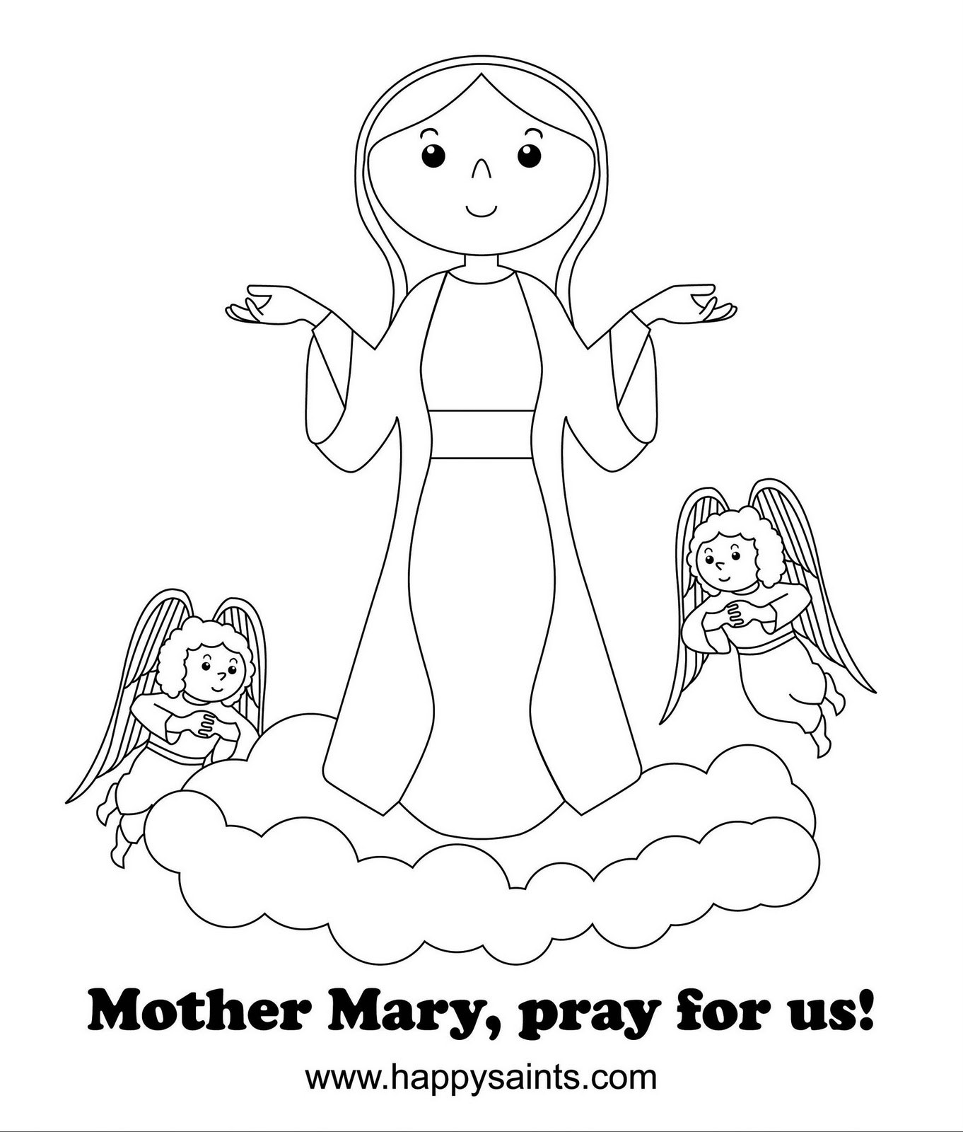 printable coloring pages on mary - photo #8