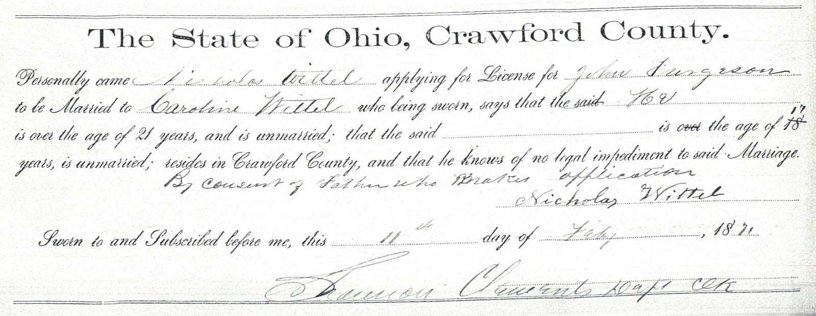 A Step in Line How to Prove a Marriage Event for a Lineage Application