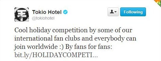 Twitter Oficial dos Tokio Hotel