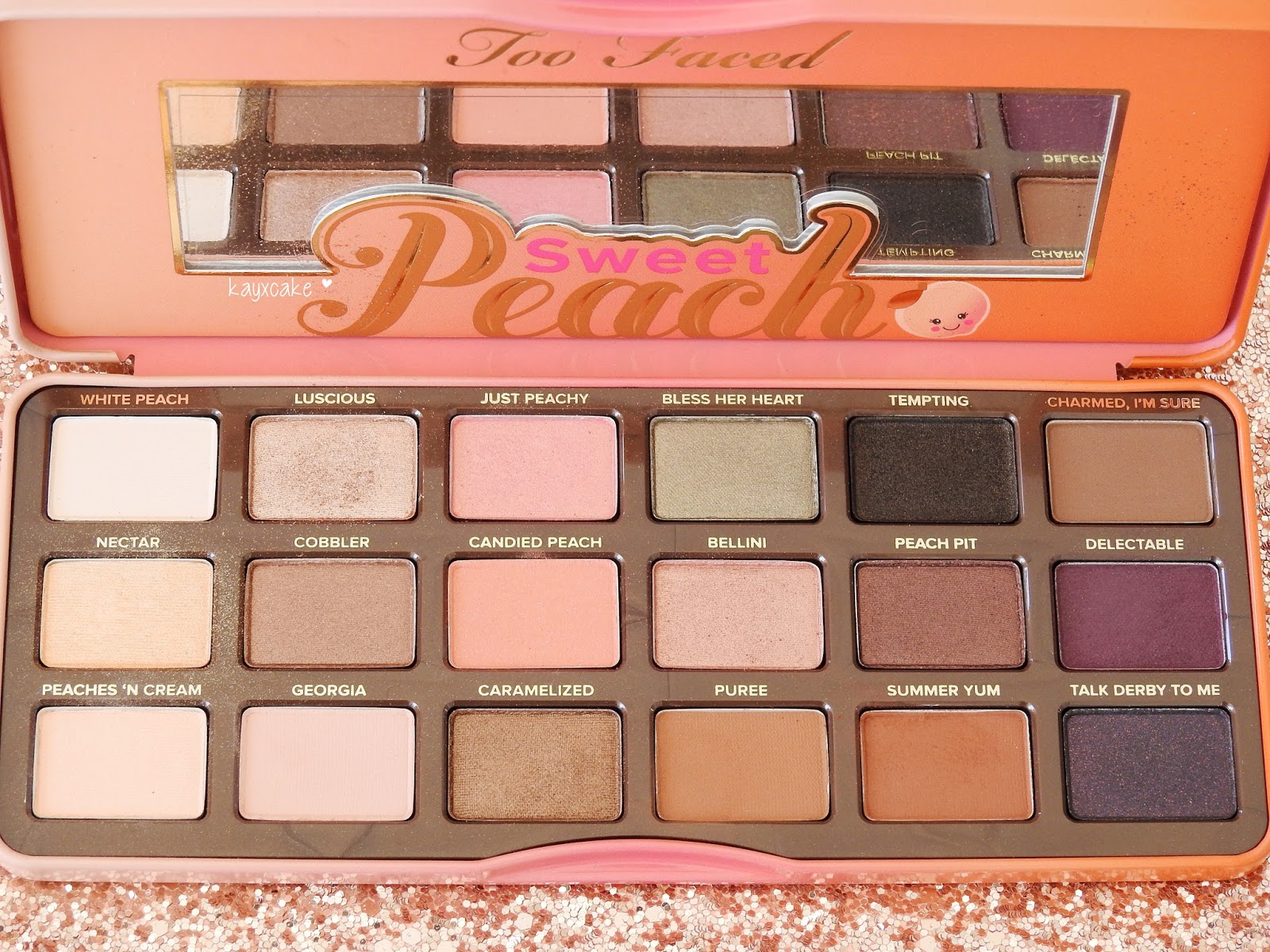 Kay Cake Beauty Too Faced Sweet Peach Collection ♡ ft. Sweet Peach Glow Palette, Papa Don