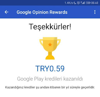 Google Ödüllü Anketler Uygulaması Türkiye'de