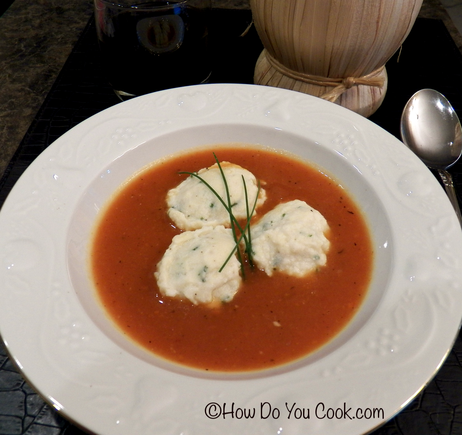How Do You Roasted Red Pepper Soup with Ricotta Dumplings