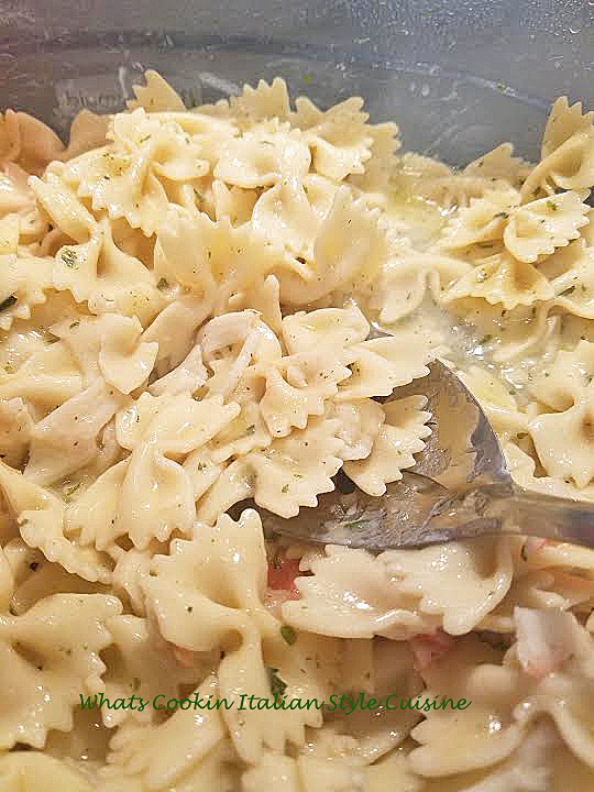 Garlic Parmesan Bow Tie Recipe What's Cookin' Italian Style Cuisine