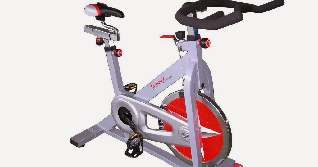 sunny health & fitness indoor cycling bike with 40 lb flywheel