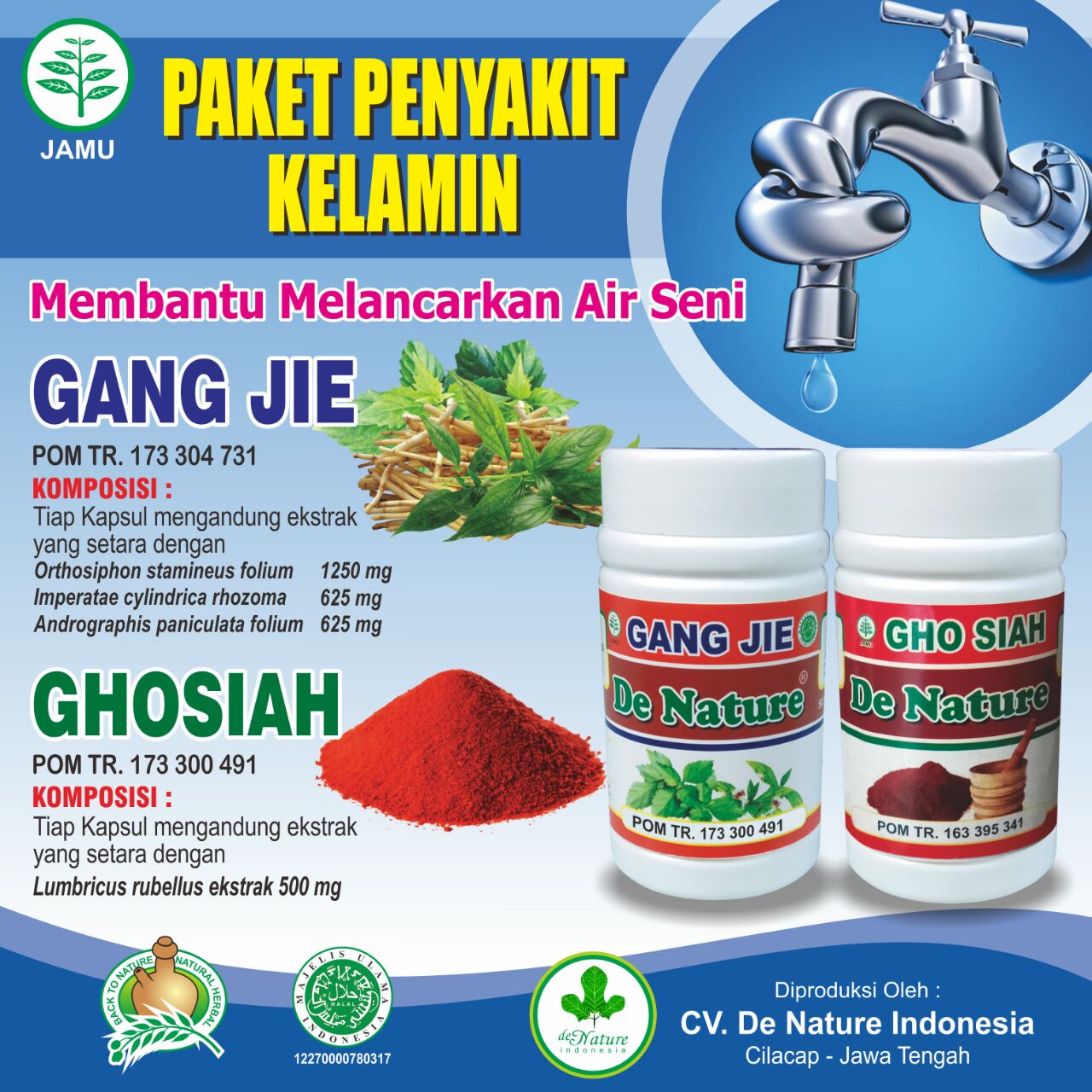 Alamat Agen Jual Obat Herbal De Nature di Surabaya