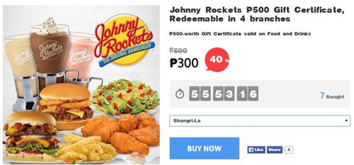 Johnny-Rockets, food promo, Ensogo-voucher, Ensogo-review, Johnny Rockets menu, Johnny Rockets burger