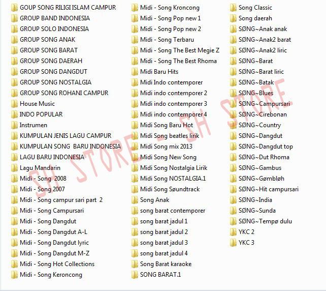 Paket Full Karaoke Midi Song + Style + Bonus Midi Player Update New