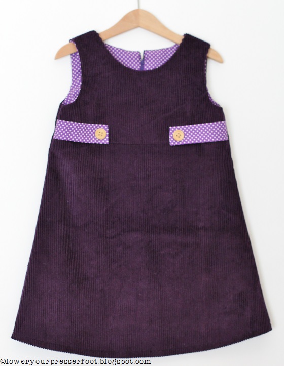 butterick-4273-purple-corduroy dress