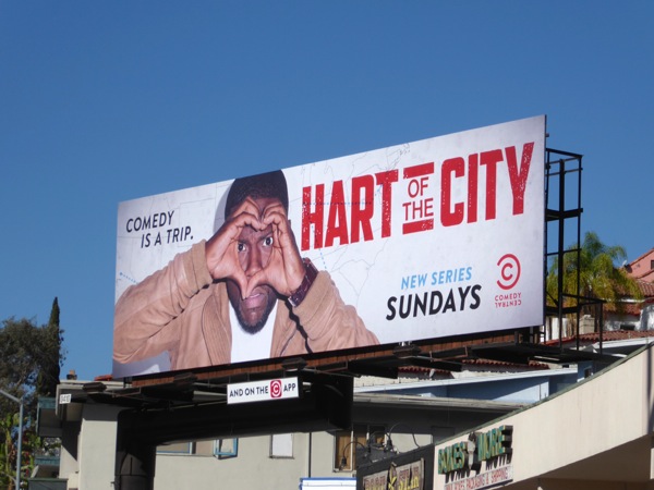 Hart of the City series premiere billboard Sunset Strip Hart of the City series premiere billboard