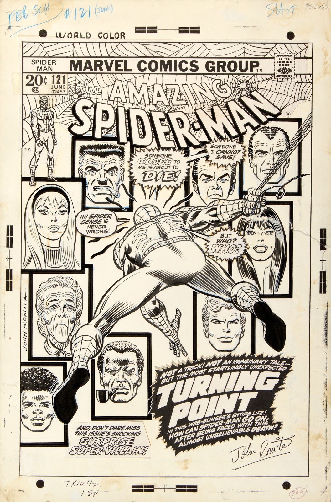 ORIGINAL COMIC ART LOCATOR: AUCTION WATCH: ASM 121 vs ASM 328