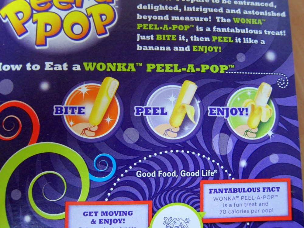 Frozen Friday Wonka Vanilla Banana PeelaPop Brand Eating