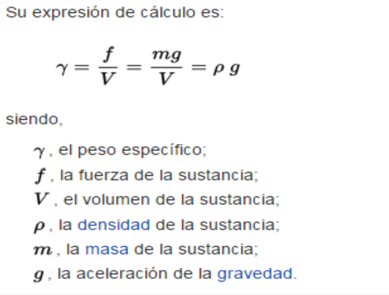 Fórmula de la masa densidad y volumen