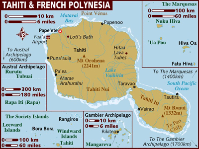 Mapas da Polinésia Francesa | França Mapas da Polinésia Francesa | França