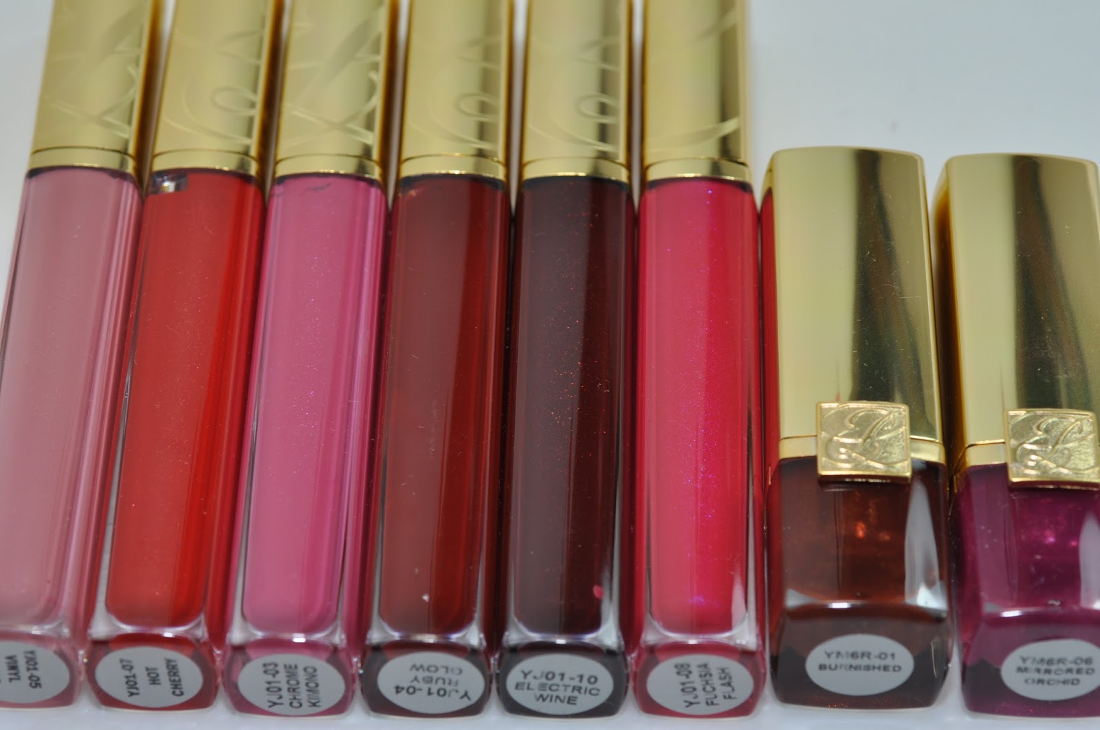 NEW Estee Lauder Pure Color High Intensity Lip Lacquer Swatches, Lip Looks,  Review - The Shades Of U