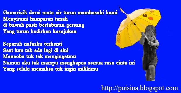 Puisi Menunggu Hujan dan Rasa Cintamu - PUISINA