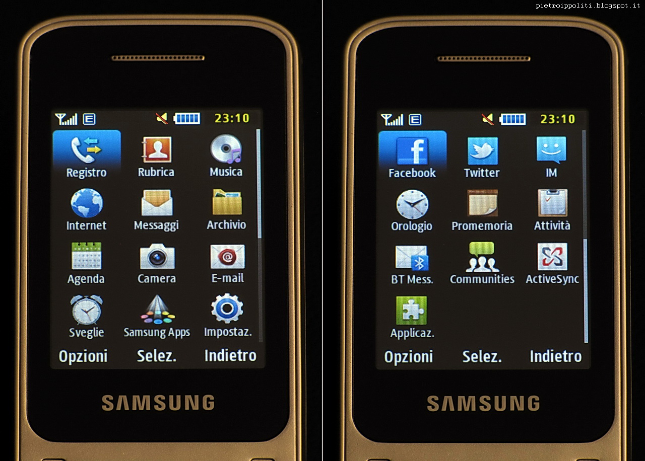 Samsung GT-C3520, applicazioni Samsung GT-C3520, applicazioni