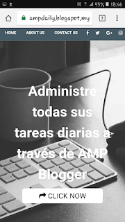 Template AMP blogger gratis AMPdaily