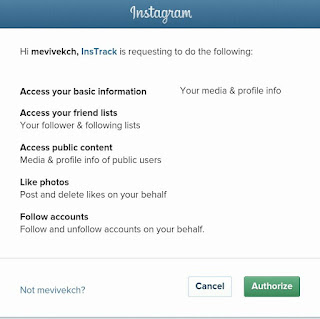 authorize app - how to follow public accounts on instagram