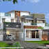 2156 square feet 3 bedroom flat roof box home plan
