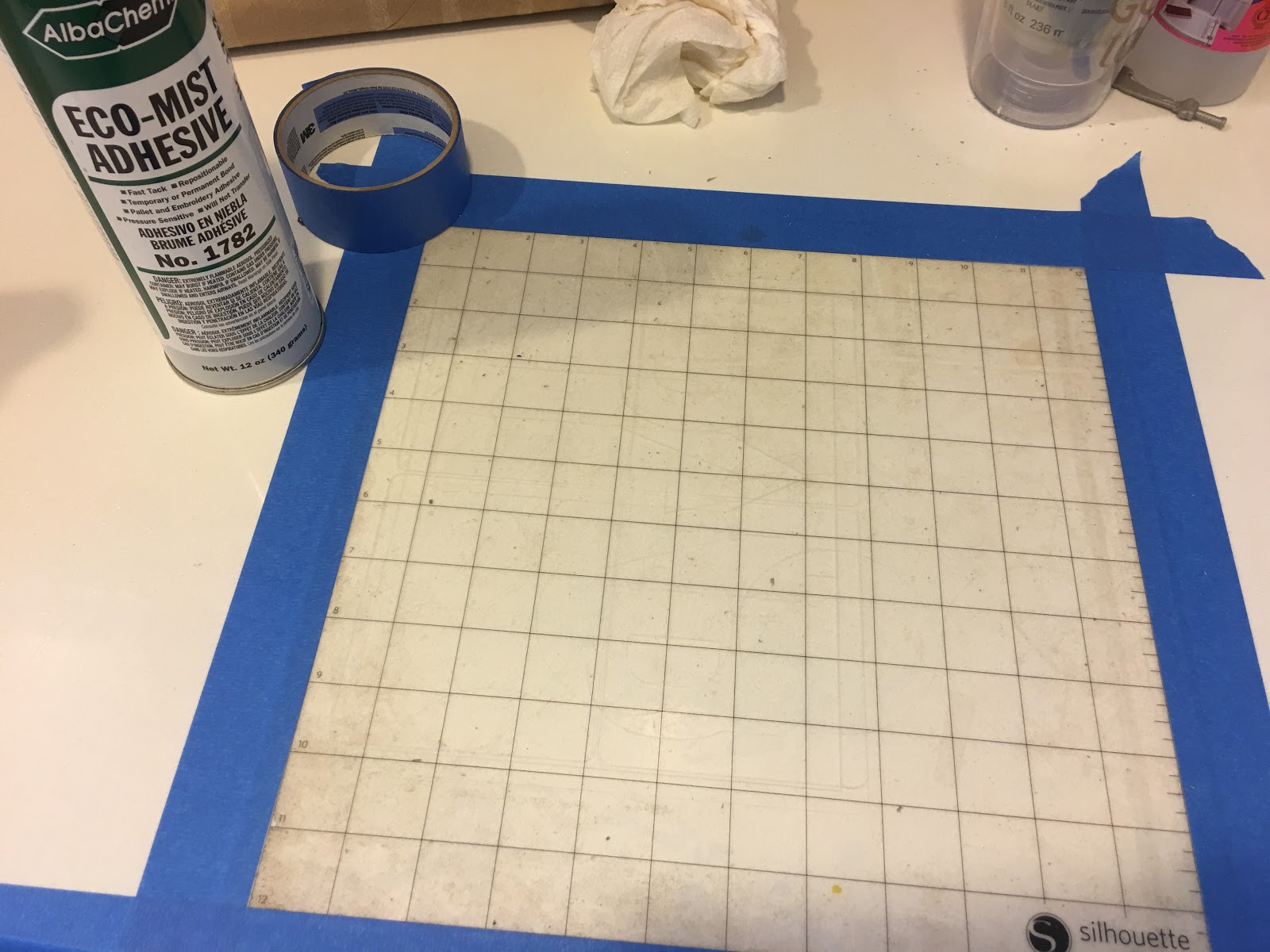 AlbaChem Cutting Mat Adhesive Spray Review How to ReStick a