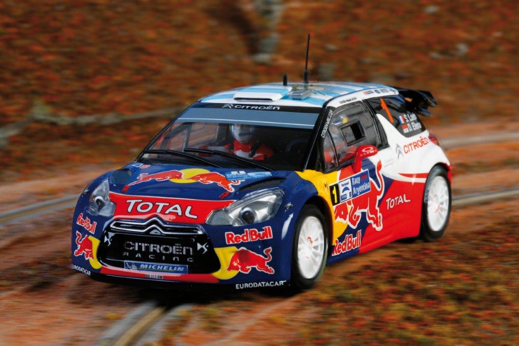 Voiture Slot Car Scalextric SCX - Citroën DS3 WRC Loeb-Elena - échelle Inconnue