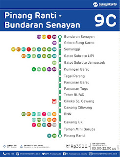 peta rute transjakarta pinang ranti bundaran senayan