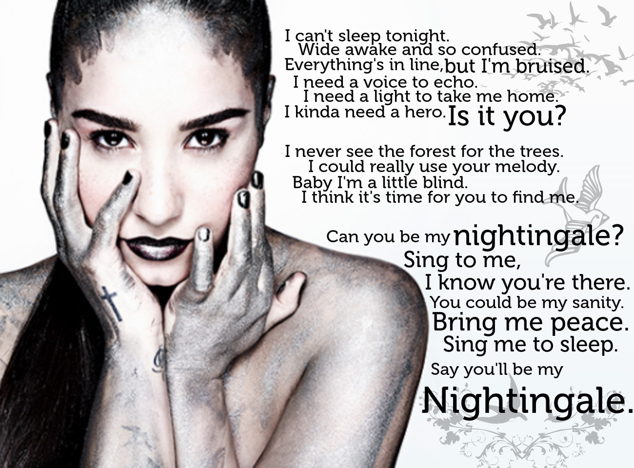 Nightingale Demi Lovato My Lyrics Collection