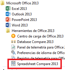 Comparador de ficheros de Excel