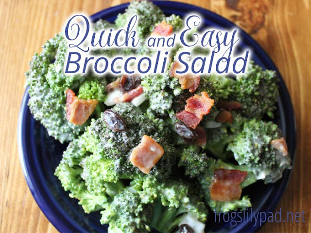 Quick and Easy Broccoli Salad #Recipe #Salad