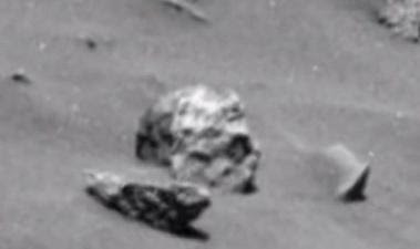 Skull found on Mars by UFO Sightings Daily.