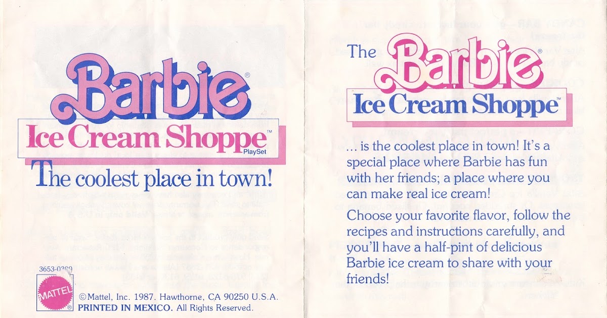 barbie ice cream shop 1987