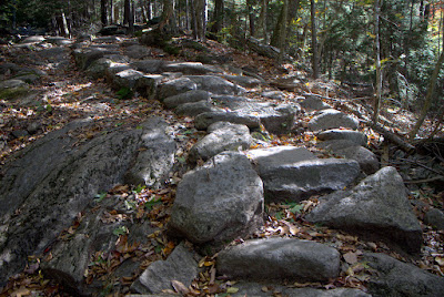 Steps on M-M Trail Rock steps on the M-M Trail