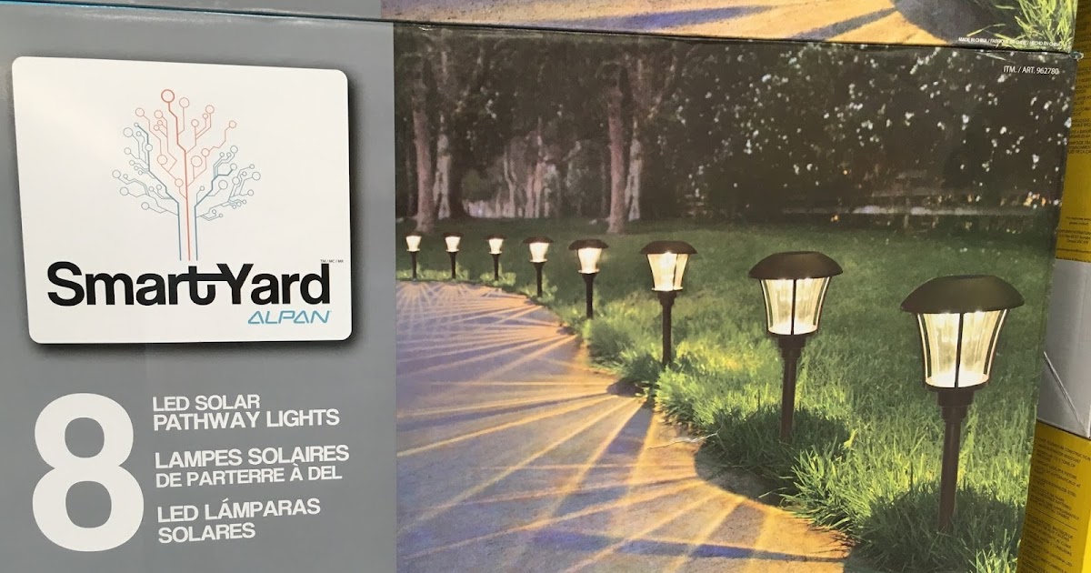 smartyard led solar pathway lights 10192 8 pack smartyard led solar pathway lights 10192 8 pack