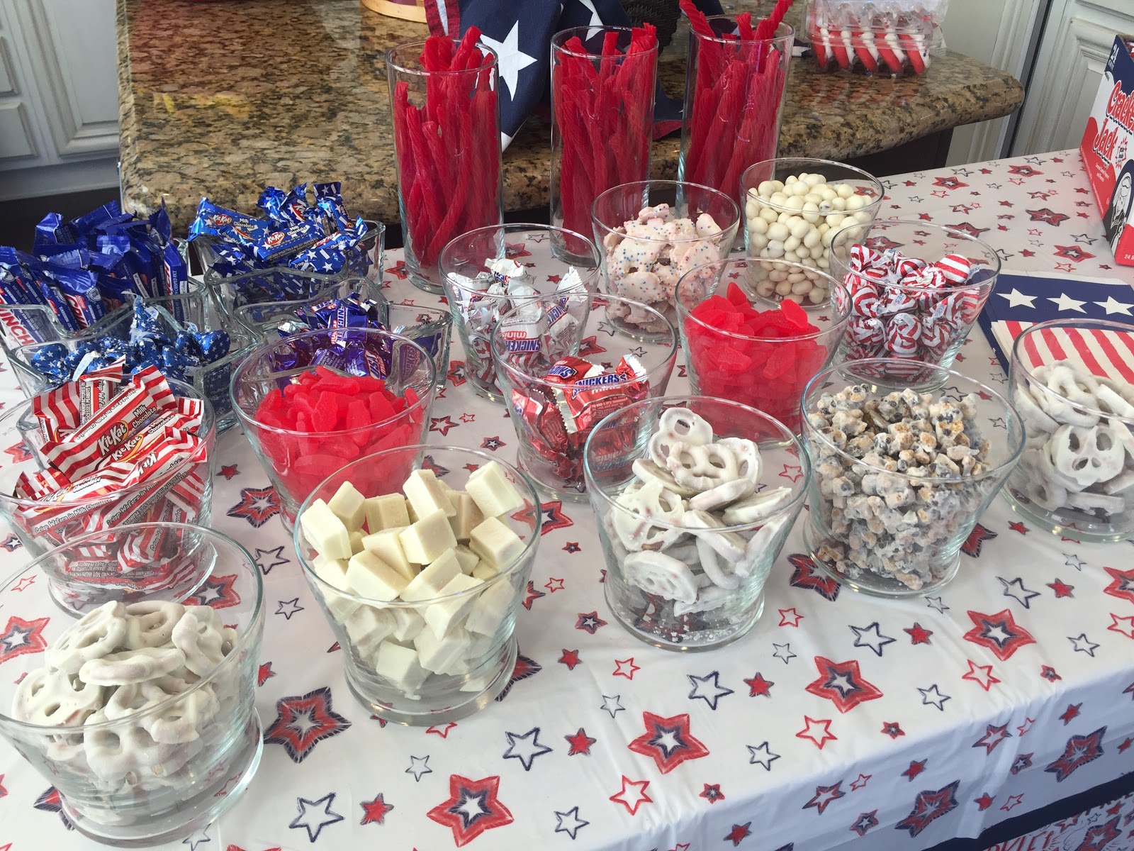 Red, White and Blue Candy Bar