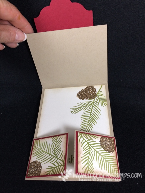 Double Dutch Fold, Fancy Fold, Christmas Pines, Stampin'Up!, Frenchiestamps, Glitter Card,