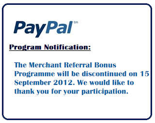Paypal Affiliate or referral program details