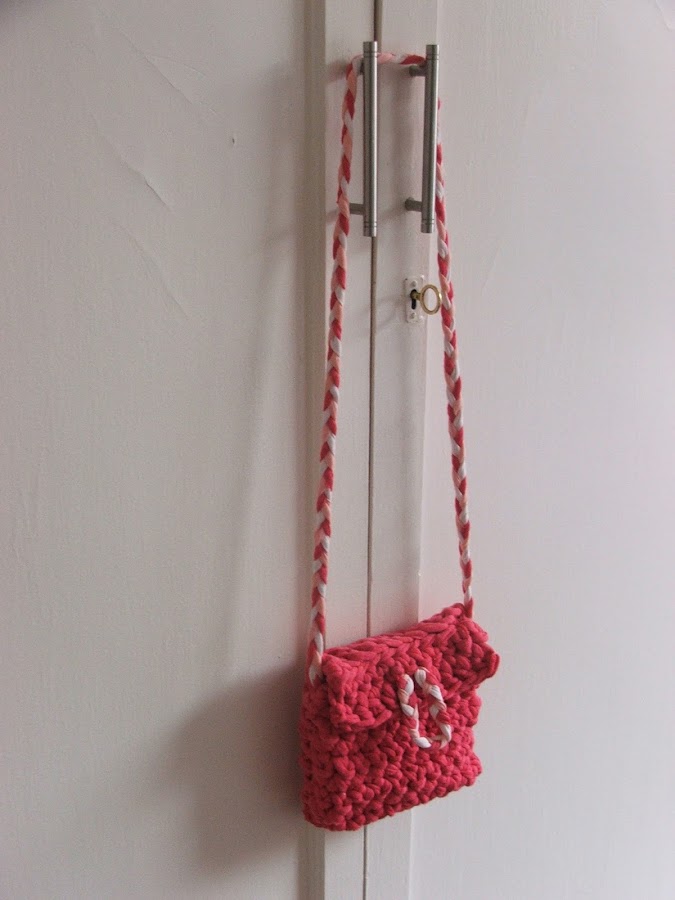Bolso bandolera de trapillo para niña