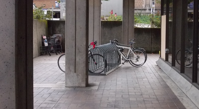 Bad location for bike rack