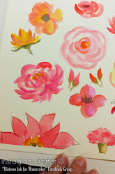 watercolor loose paint flowers fast country distress inks tutorial