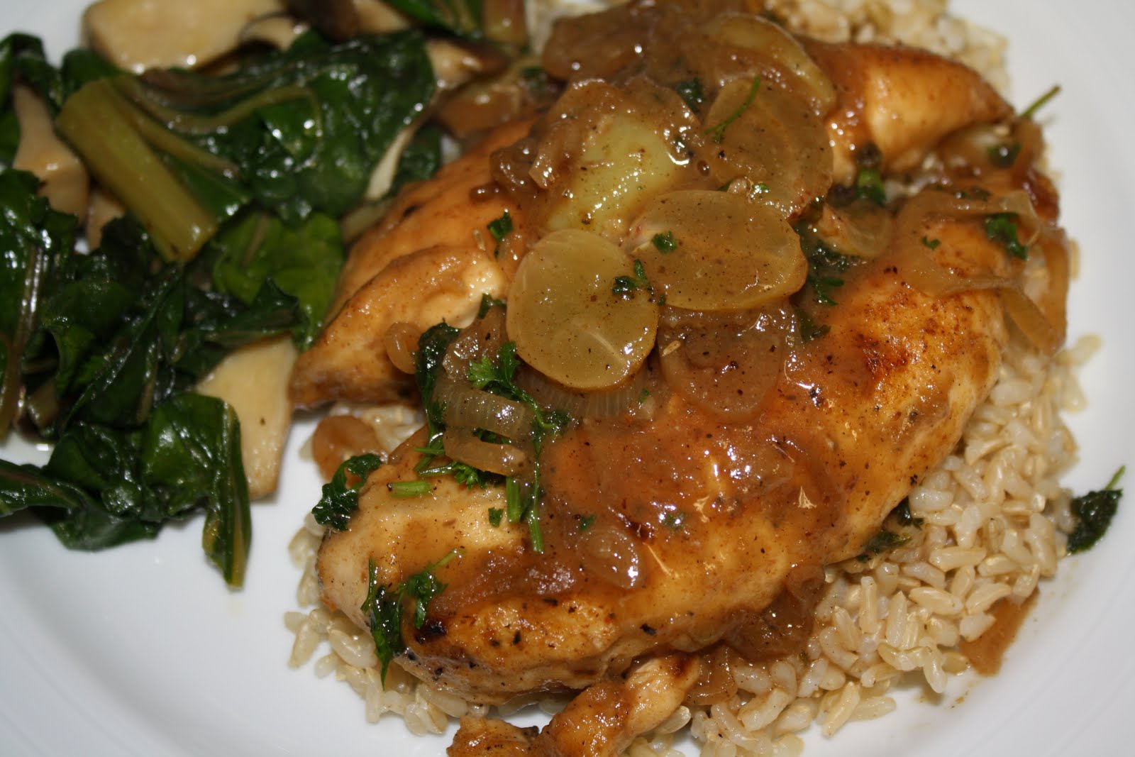 Cammy's Kitchen Chicken with GrapeShallot Sauce