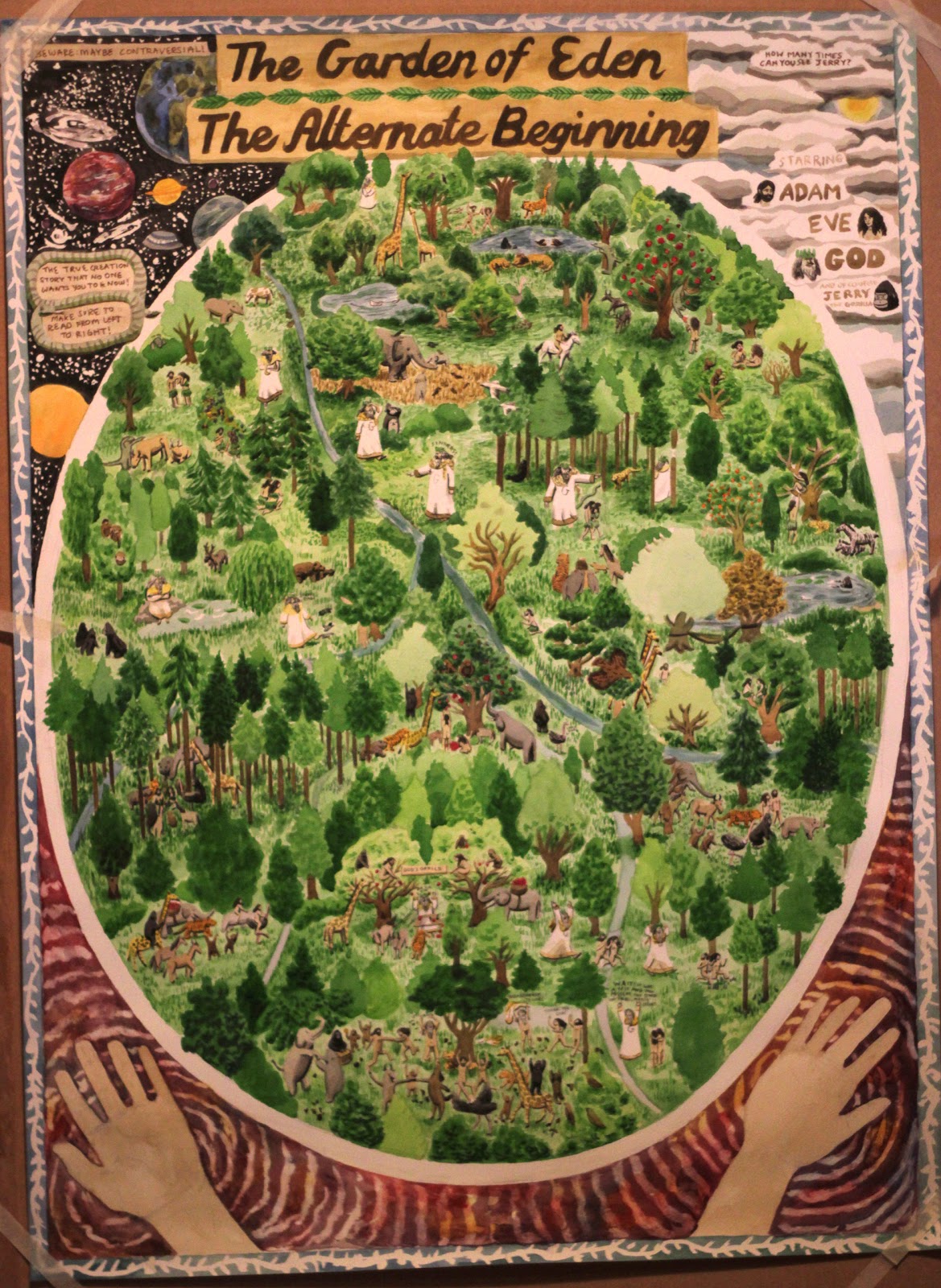 Jazz Greenhill Illustration.: The Garden of Eden Map