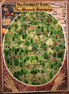 Jazz Greenhill Illustration.: The Garden of Eden Map