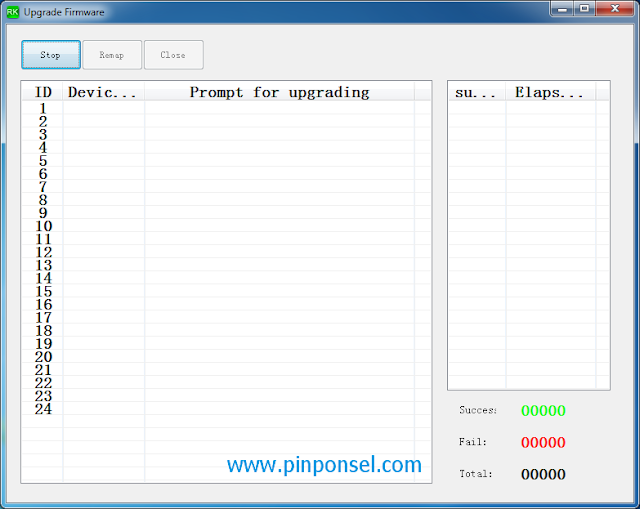 Cara Flash Evercoss AT7 Hubungkan ponsel ke komputer sambil menekan tombol booting nya