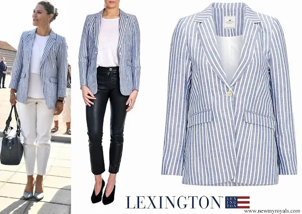 Crown Princess Victoria wore Lexington Kavaj Frida Linen Blazer